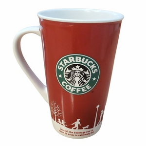 Starbucks 2006 Christmas Mug Carolers Holiday Mermaid 16oz Grande‎ EUC!